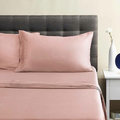 Sheet Set Crisp White 100% Cotton Wrinkle Resistant Twin