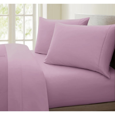 Sheet Set Crisp White Cotton Smooth Finish Minimalist