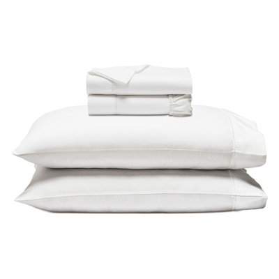 Sheet Set Dash Stitch Embroidery Cotton Minimalist