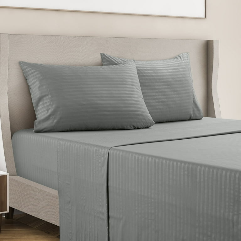 Sheet Set Deep Pocket Fit Charcoal Gray Premier Series Full