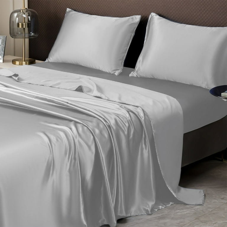 Sheet Set Emerald Green High-Luster Finish Luxury Emerald Green Bedding Set