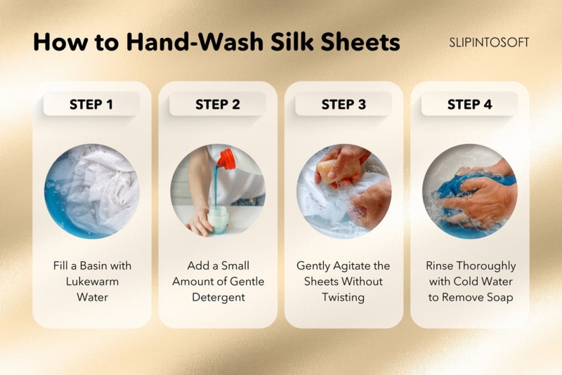 Sheet Set Featuring Fluid Drape and Rippled Champagne Texture