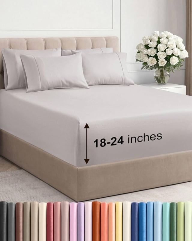 Sheet Set Folded Layers, Light Teal Breathable Soft Cooling Sheets
