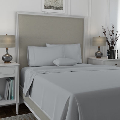 Sheet Set Hemstitch Detail Silky Sateen Cotton