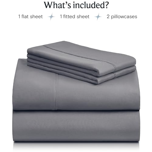 Sheet Set Monochromatic Styling, Smooth Matte Finish Deep Pocket