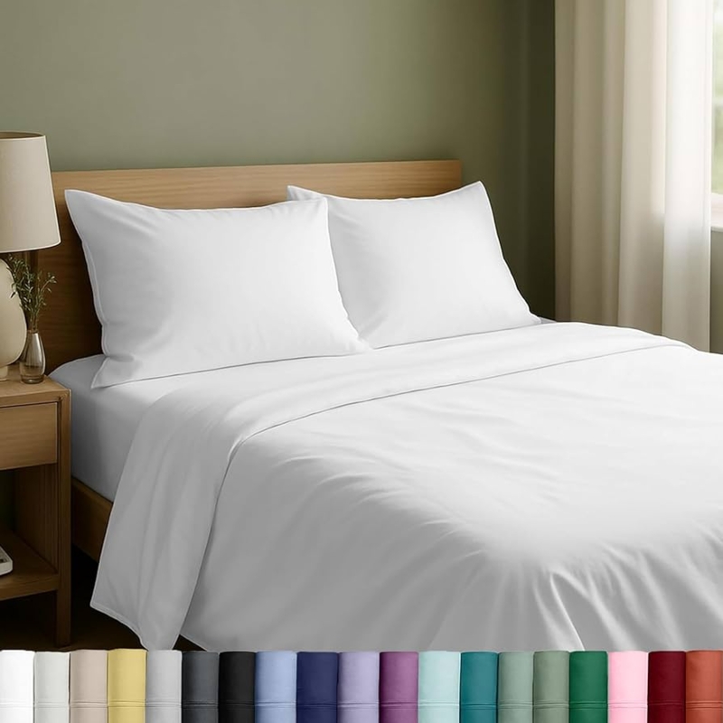Sheet Set presented in Neatly Folded Sateen Stack Style