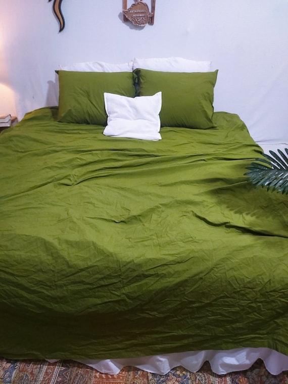 Sheet Set Rumpled Finish Linen-Like Relaxed Linen-Look Bedroom Styling