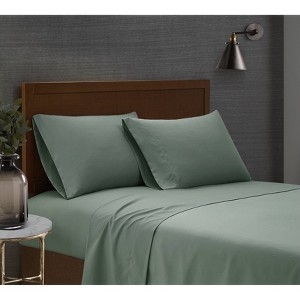 Sheet Set Sage Green Garment Washed Matte Finish Relaxed