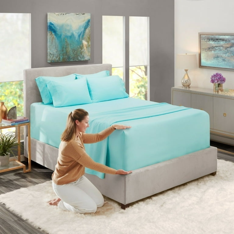Sheet Set Slate Grey Color Matte Finish Microfiber Solid Styling