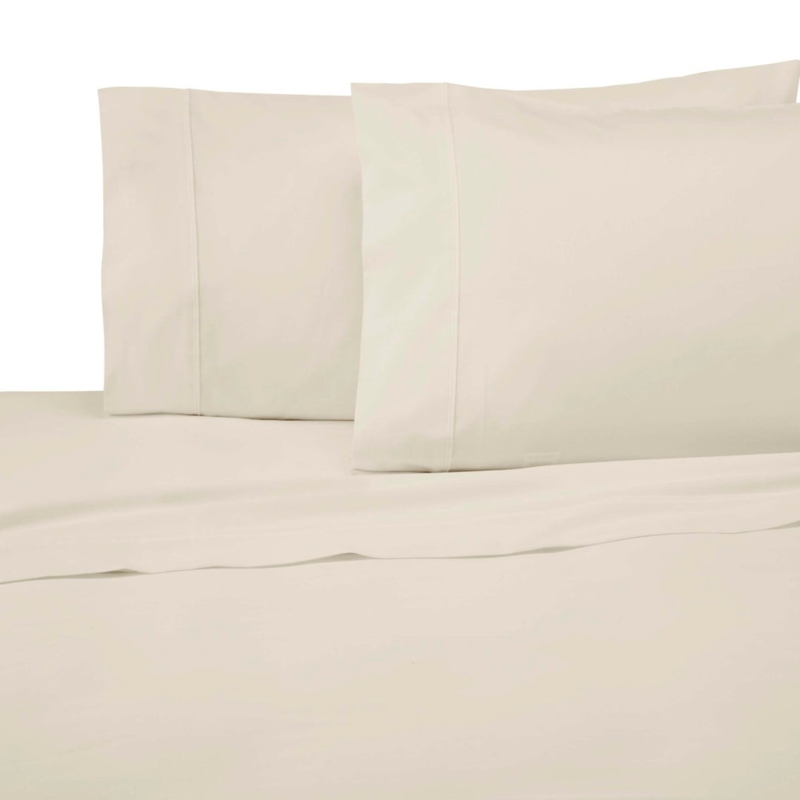 Sheet Set: Smooth Woven Fabric in Warm Cream, Minimalist Serene Bedding