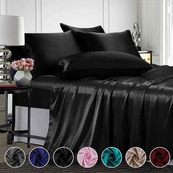 Sheet Set Vibrant Teal Glossy Satin Like Finish Modern Teal Sheet Stack