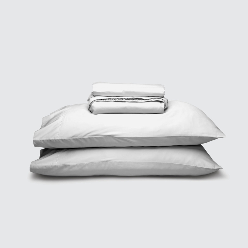 Sheet Set with Garment Washed Texture in Crisp Cotton-Like Fabric