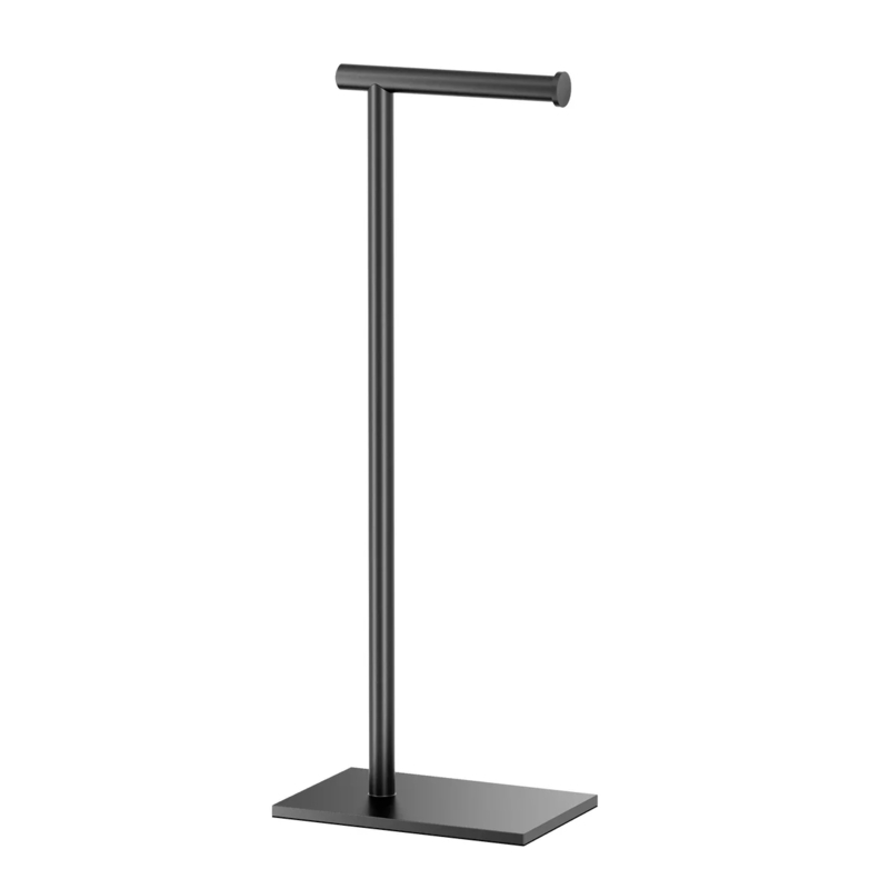 Sleek Freestanding Toilet Paper Holder featuring Right Angle Arm