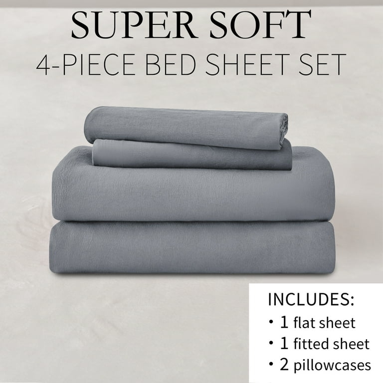 Smooth Cotton Blend Sheet Set Subtle Sheen Bedding