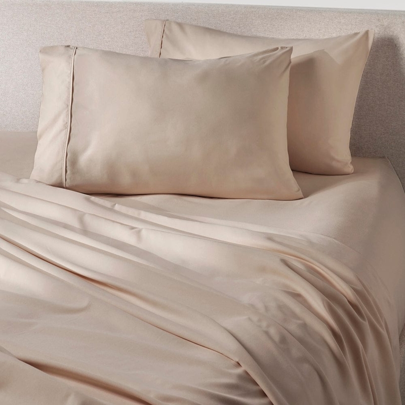 Smooth Greige Microfiber Pillowcase Set with Matte Finish