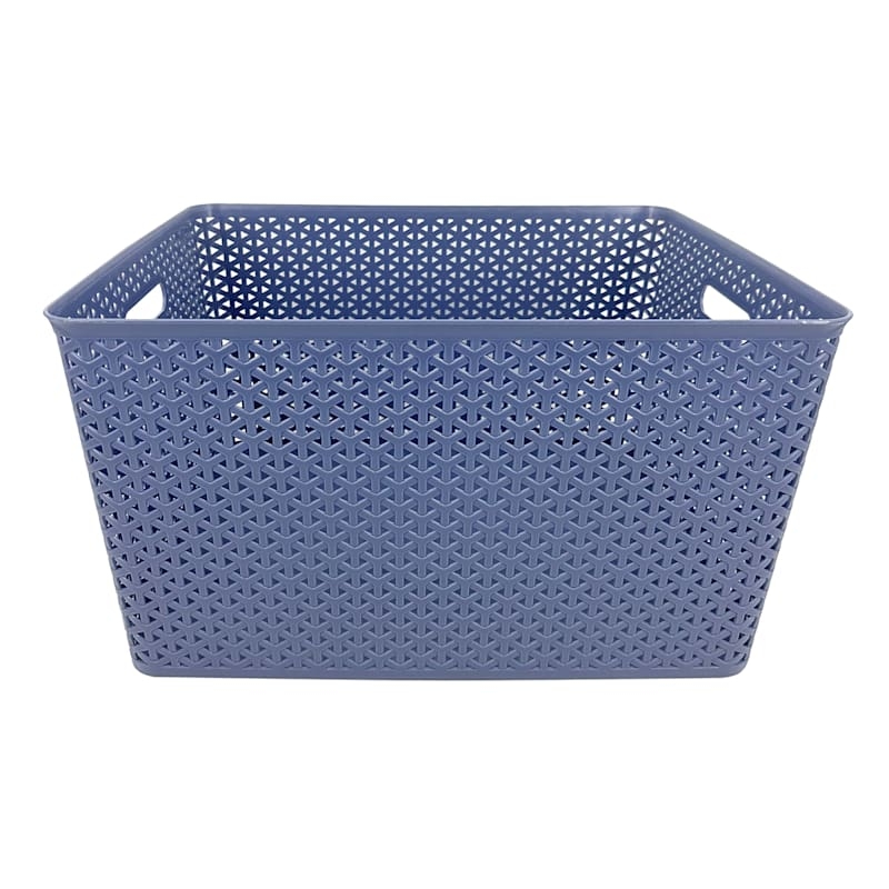 Storage Basket Large Synthetic Material with Y-Weave Pattern