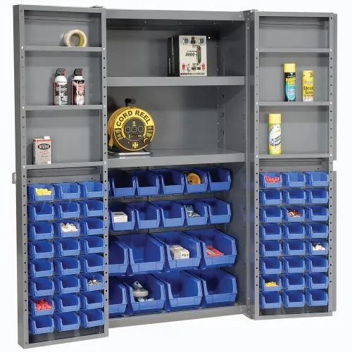 Storage Cabinet Industrial Metal High Density Door Mounted Bins