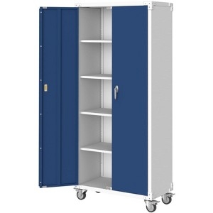 Storage Cabinet Industrial Metal Locker Style Louvered Vents