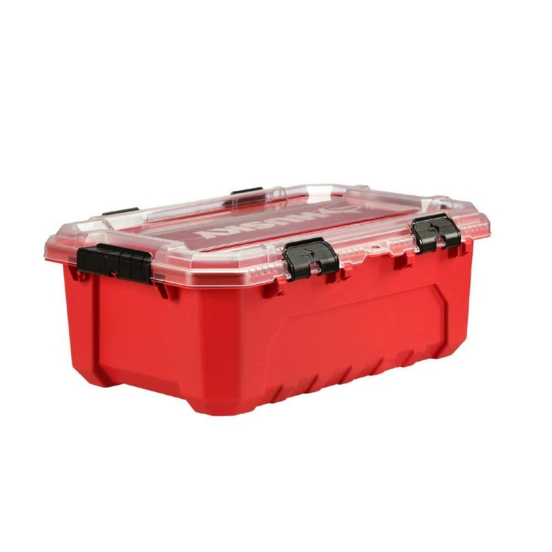 Storage Container Hinged Lid Waterproof Seal Heavy Duty Garage Storage