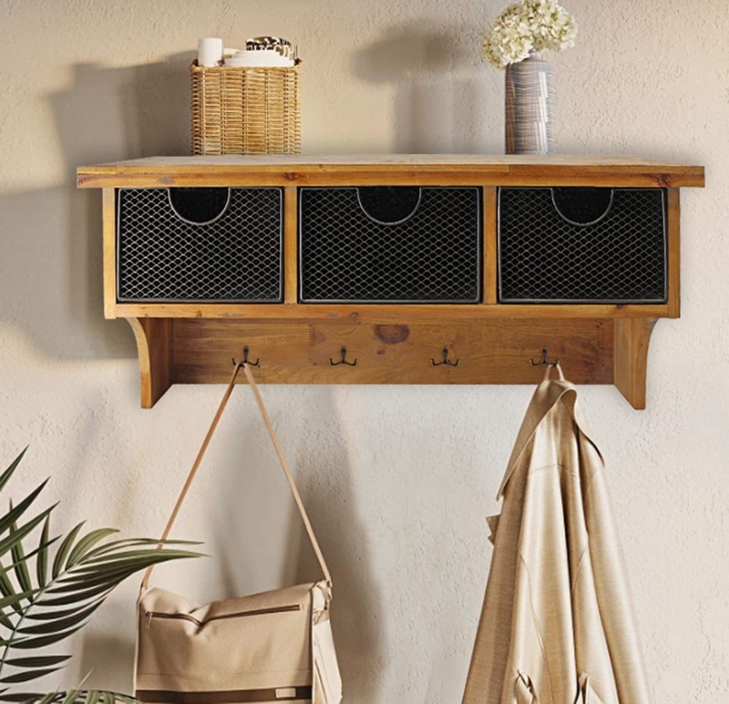 Storage Trunk with Hair-on-Hide Upholstery and Buckle Straps