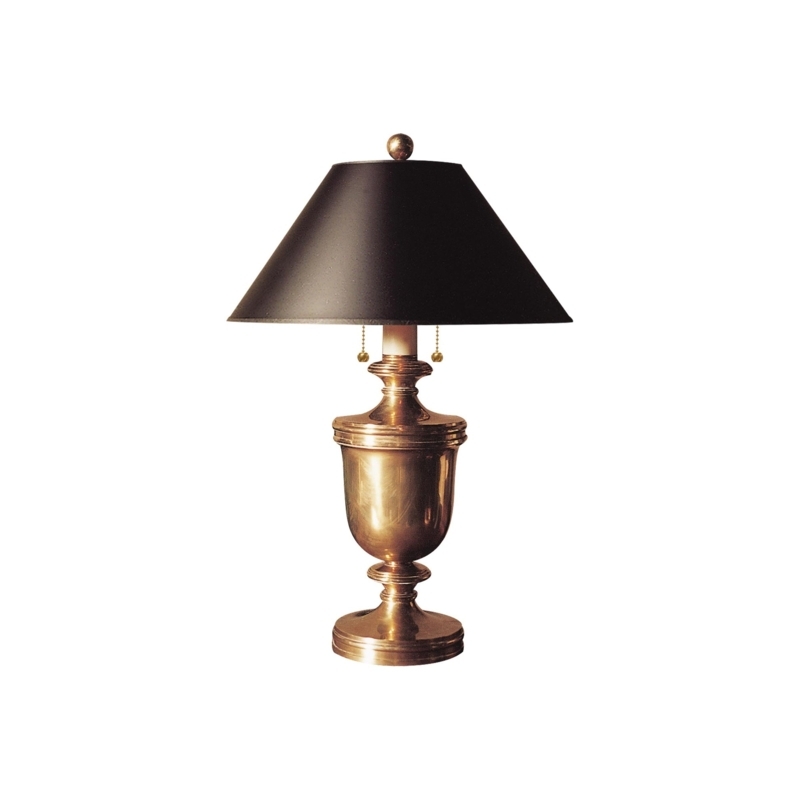Table Lamp Antiqued Finish Classical Pedestal Urn Silhouette Bronze