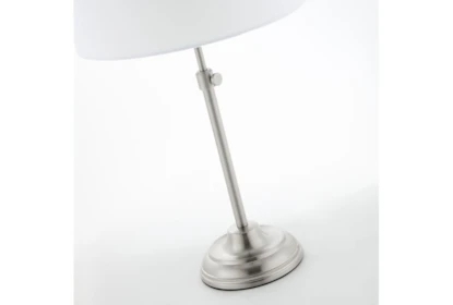 Table Lamp Base Brushed Nickel Finish Tiered Circular Design