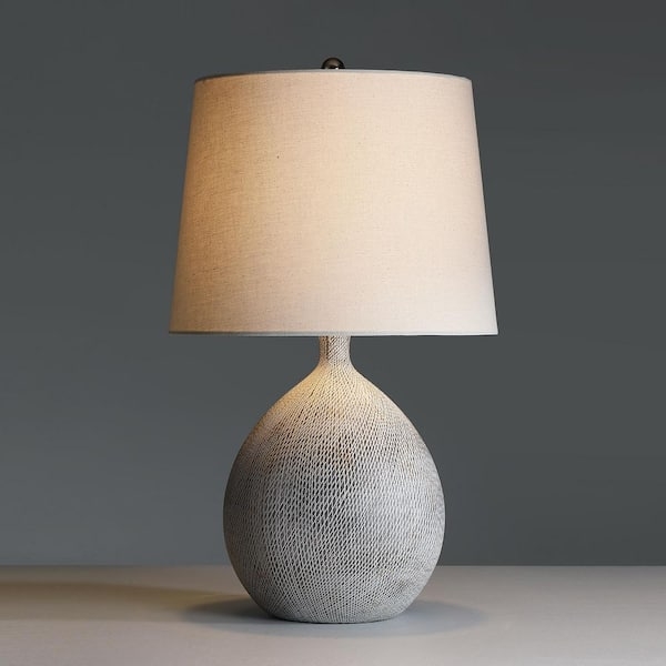 Table Lamp Crackle Glaze Gourd Ceramic Neutral Gourd Lamp Drum Shade
