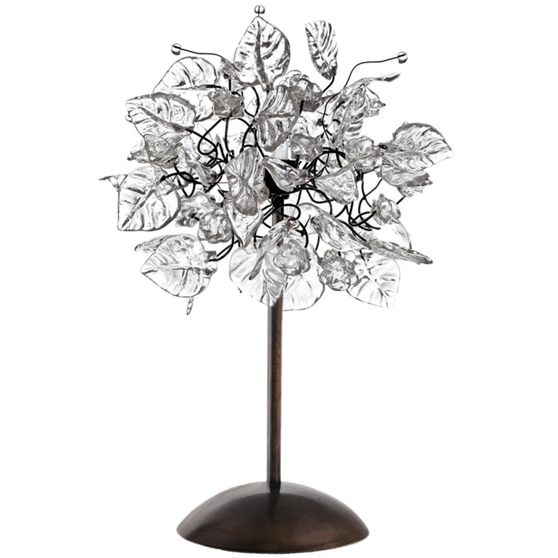Table Lamp Faceted Crystal Stacked Base Tapered Rectangular Shade Luxury