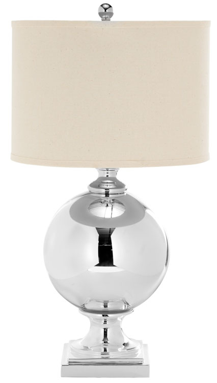 Table Lamp Faceted Glass Base Geometric Crystal Look Contemporary