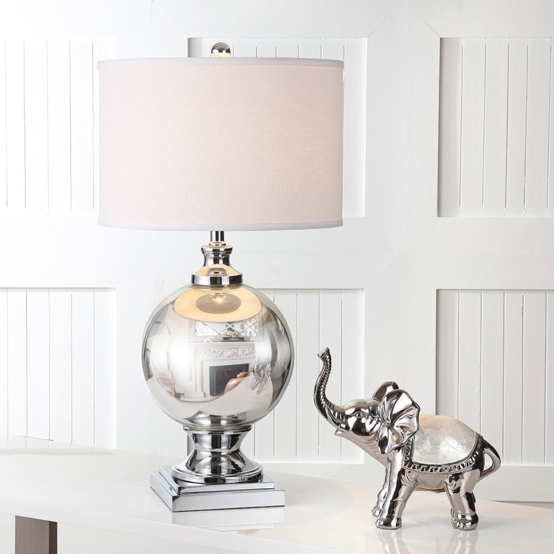Table Lamp Mercury Glass Gourd Metal Neck Gourd Table Lamp