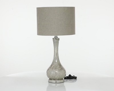 Table Lamp Mercury Glass Tapered Base Transitional Lighting