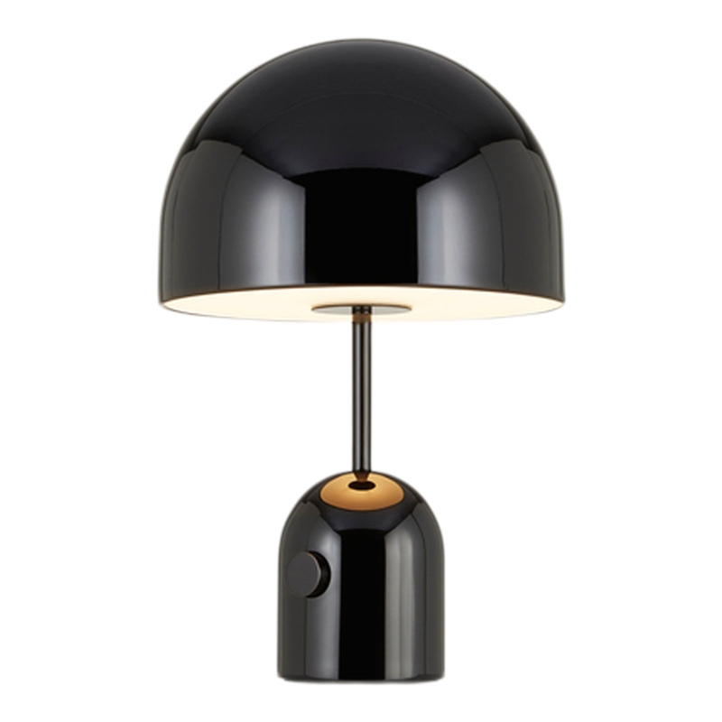 Table Lamp, Minimalist Matte Black Finish, Modern Dome Shade Desk Light
