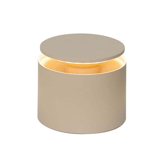 Table Lamp Push-Up Mechanism Cordless LED with Matte Textured Finish
