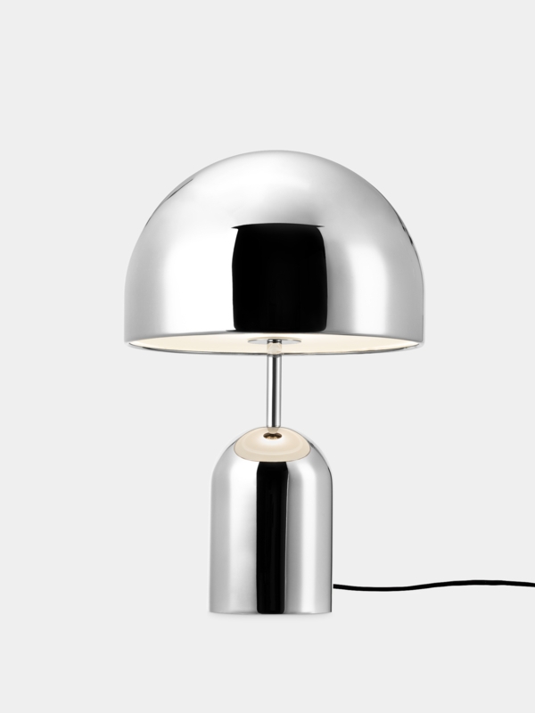 Table Lamp, Reflective Surface, Polished Finish, Contemporary Chrome Accent