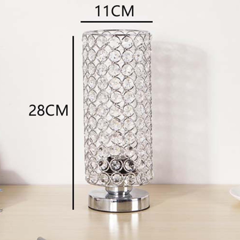 Table Lamp Ring Shape Faceted Refraction Glam - modern crystal ring table lamp