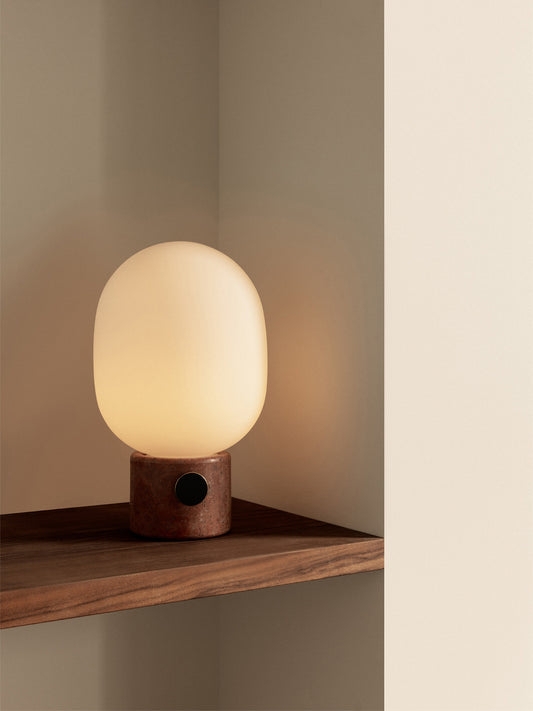 Table Lamp Rotary Dimmer Frosted Glass Globe Scandinavian Lamp