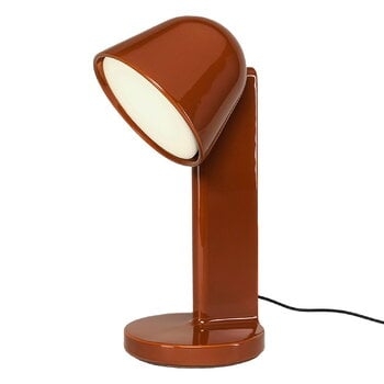 Table Lamp Sculptural Ceramic Moss Green Glaze Downward Shade