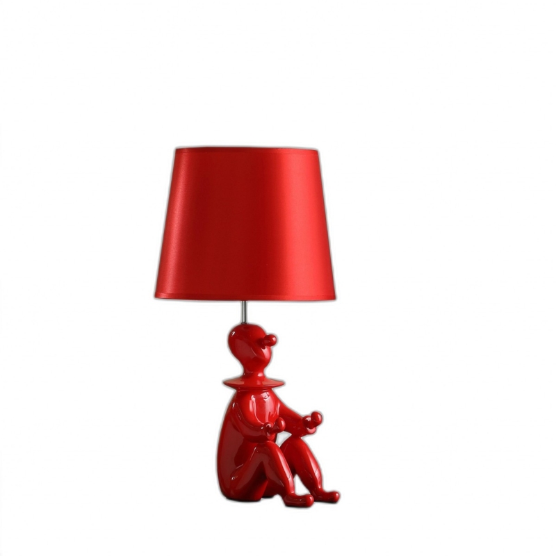 Table Lamp Sculptural Clown Phone Holder Tray All Finish
