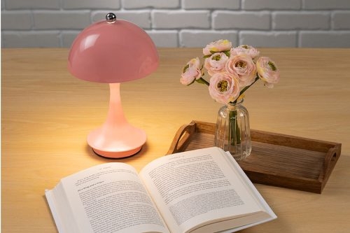Table Lamp Set Mushroom Silhouette Pastel Matte Touch Control Accent