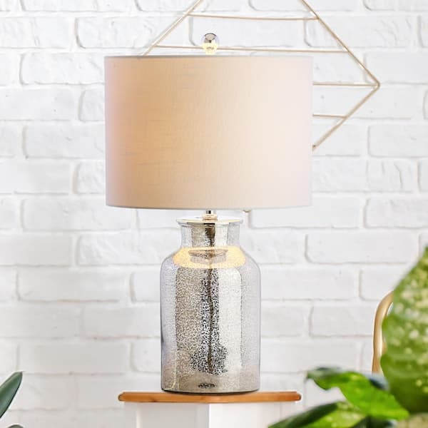Table Lamp Shimmering Mercury Glass Gourd Mottled Glass Lamp