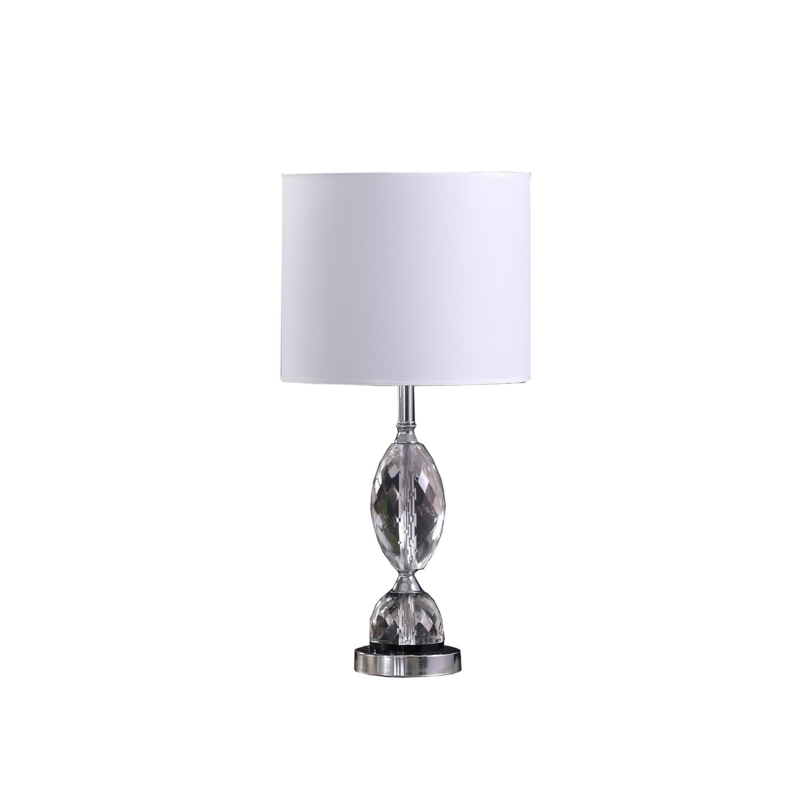 Table Lamp Stacked Cubes Faceted Crystal Base - modern stacked cube lighting