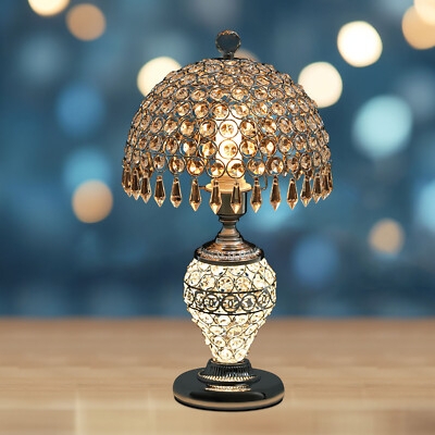 Table Lamp Stacked Glass Spheres Rectangular Shade - stacked glass ball lamp