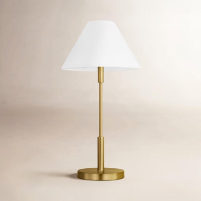 Table Lamp Stone-Like Base Stucco Texture Monochromatic