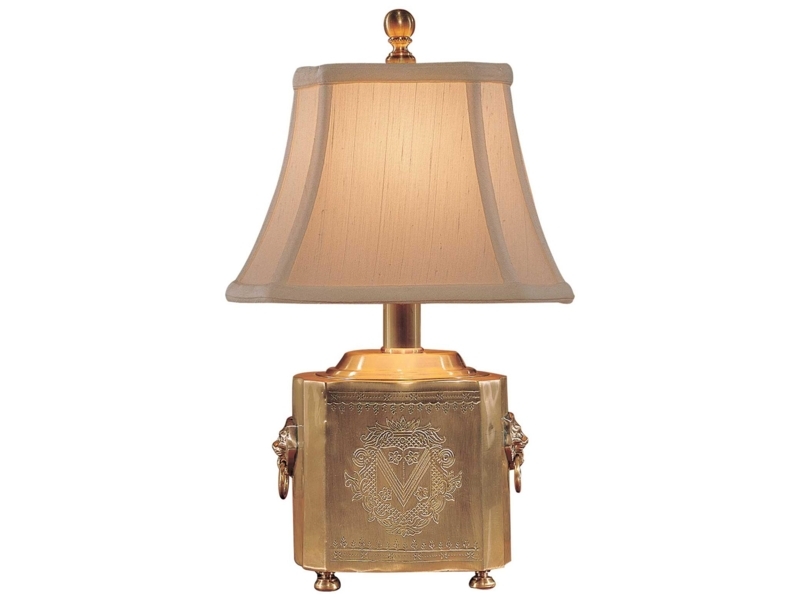 Table Lamp Tea Box Base Rectangular Shade Chinoiserie Floral