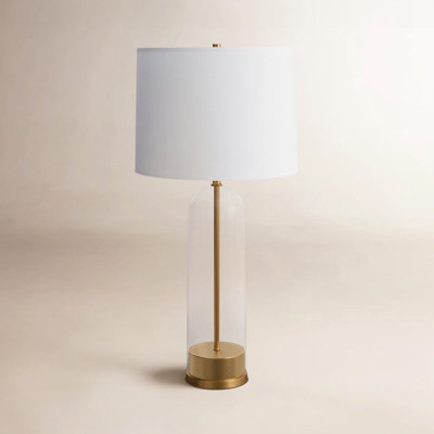 Table Lamp Textured Teal Ceramic Urn Base Mottled Finish Rustic