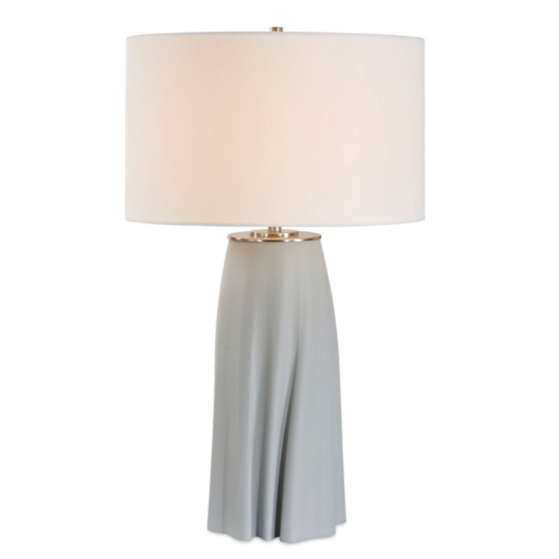 Table Lamp, Textured Wrap Base, Ceramic, Coastal Style