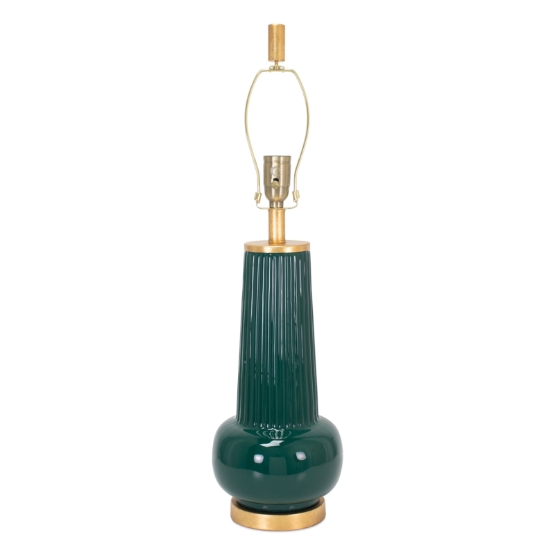 Table Lamp Tiered Scale Texture Sage Green Ceramic Rectangular Shade