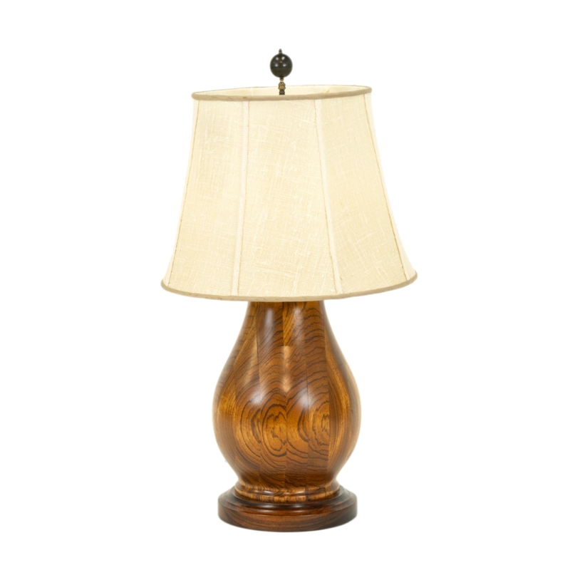 Table Lamp Turned Baluster Silhouette Square Plinth Traditional Style