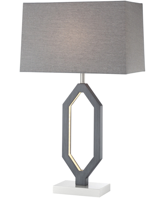 Table Lamp Two-Tone Base Stippled Texture Ceramic Bedside Lighting