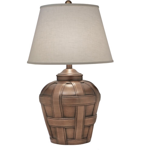 Table Lamp: Vintage Inspired Sculptural Antique Bronze Base Lighting.